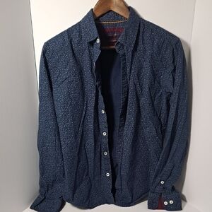 Gentlemens Outfitters Blue Floral Button-Up Shirt